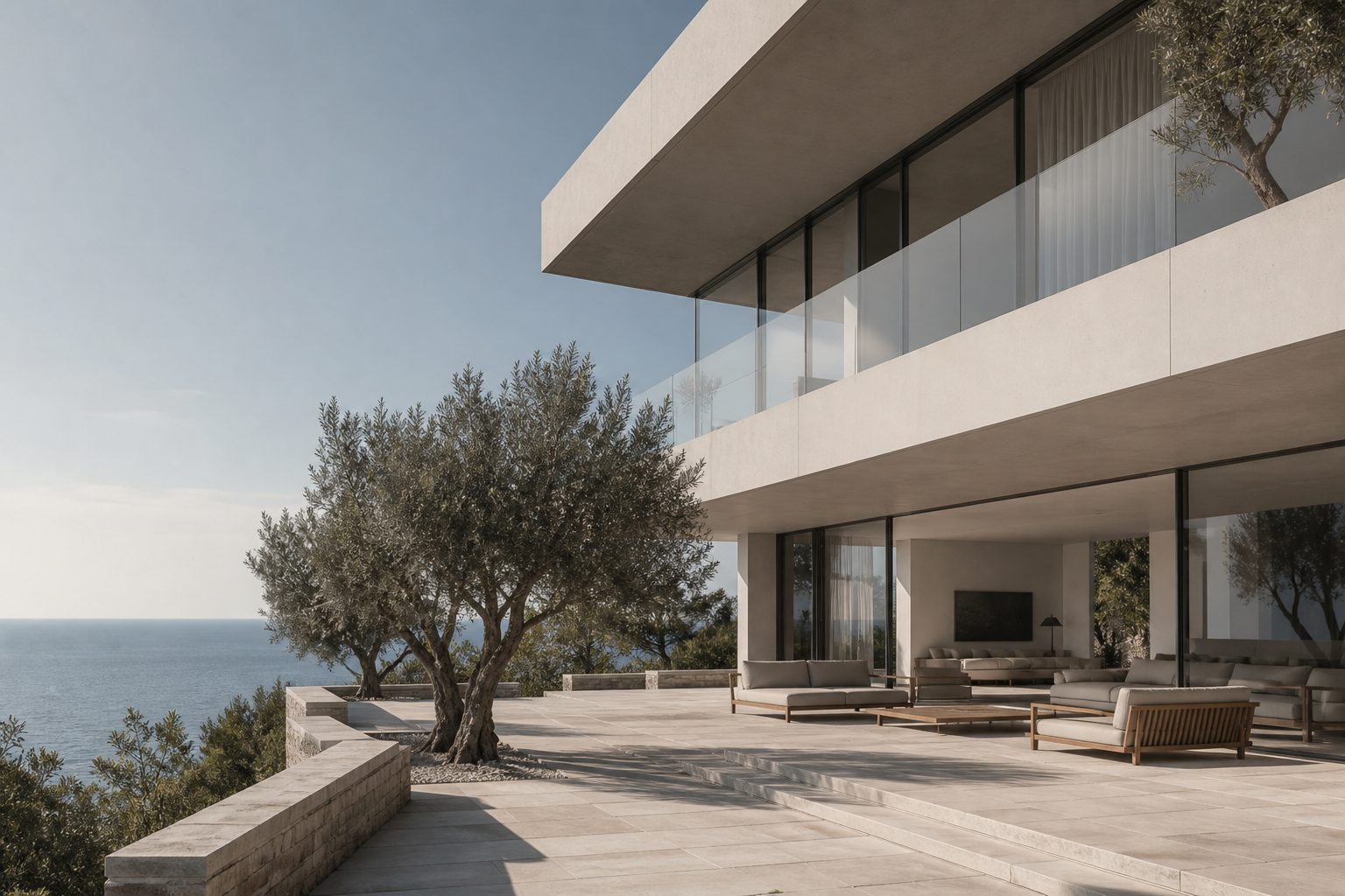 Modernist coastal residence for Casa Vela website project
