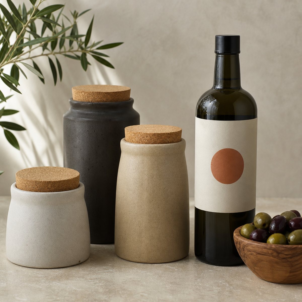 Ceramic pantry jars and kraft packaging for Silo brand